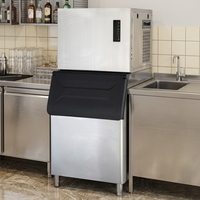 Machine à glaçons professionnelle sous comptoir, capacité 160 kg/24h, affichage numérique, dégivrage automatique, refroidissement par air