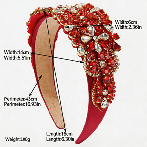 Diadema <span class=keywords><strong>de</strong></span> Cristal con Pedrería <span class=keywords><strong>de</strong></span> Lujo Personalizada, Diadema Vintage Barroca <span class=keywords><strong>para</strong></span> Mujer, Joyería <span class=keywords><strong>para</strong></span> Novia, <span class=keywords><strong>Boda</strong></span>, Fiesta, Accesorios <span class=keywords><strong>para</strong></span> Niñas, Regalo - Product Image 4