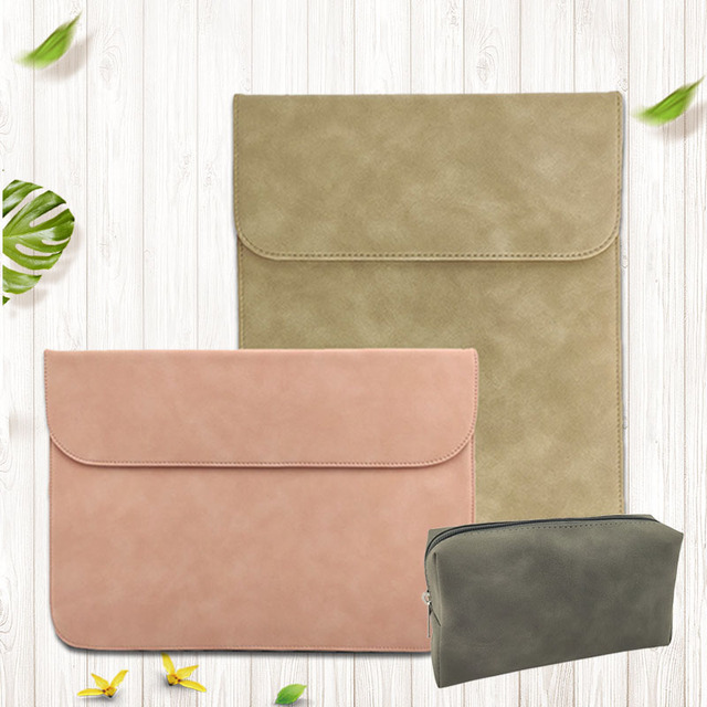 Modernqiu Custom logo Waterproof 15.6 Inch Leather Laptop  Sleeve Custom 14 Inch  Laptop Cover