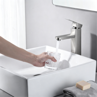 Robinet de bain sur pied OEM CUPC, corps haut, finition noir mat moderne, en acier inoxydable 304, monocommande, monotrou