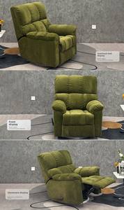 Fauteuil <span class=keywords><strong>inclinable</strong></span> confortable de qualité supérieure, fauteuil de salon réglable multi-angles avec rembourrage doux pour la détente dans le salon - Product Image 6