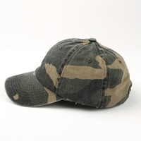 Casquette de baseball camouflage personnalisable pour la randonnée en extérieur, avec logo personnalisé, style « Dad Hat » athlétique