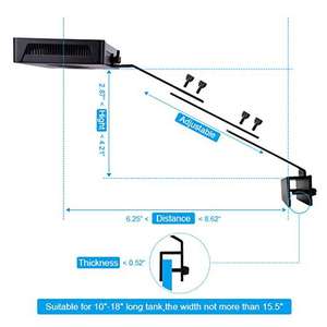Lumière LED pour aquarium récifal 30W A029 Aqua Knight <span class=keywords><strong>V1</strong></span> Lumière LED marine pour corail d'eau salée Contrôle tactile pour nano aquarium LPS SPS FOT - Product Image 3
