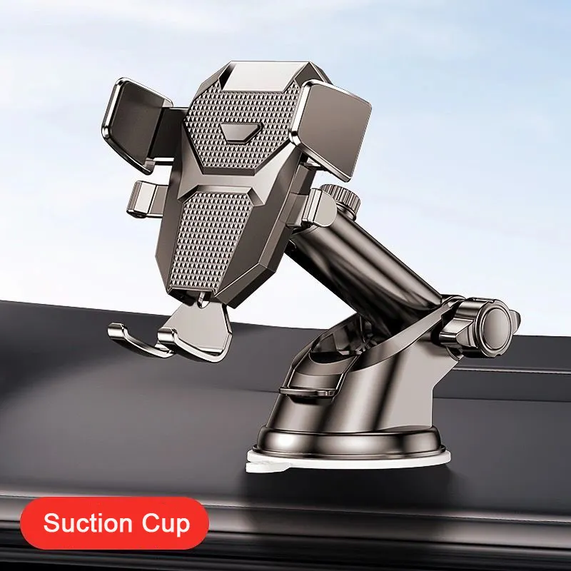 Sucker Car Phone Holder Mount Stand GPS Telephone Mobile Cell Support For iPhone 14 12 11 Pro for Xiaomi for Huawei for Samsung