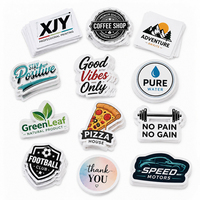 Autocollant personnalisé imprimé, découpé, résistant aux UV et à l'eau, avec logo de marque en vinyle XJY