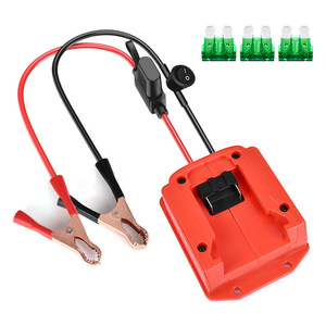 Adaptateur de démarreur de voiture 18V pour batteries Makita, Milwaukee, <span class=keywords><strong>Dewalt</strong></span> – Câbles de démarrage automobile avec interrupteur à fusible - Product Image 2