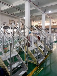 Plataforma de Trabajo Móvil Personalizada para Mantenimiento, Escalera de <span class=keywords><strong>Aluminio</strong></span> Serie 6000, Escalera de Trepada con Peldaños, para Doblado y Corte - Product Image 3
