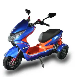 Yetişkinler için elektrikli üç tekerlekli bisiklet 72 V elektrikli testere 3 tekerlekli scooter