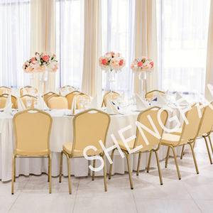 Comodo usato in metallo per matrimoni <span class=keywords><strong>sedie</strong></span> da <span class=keywords><strong>tavolo</strong></span> banchetto <span class=keywords><strong>sala</strong></span> Hotel sedia evento per soggiorno cucina cuscino in schiuma impilabile - Product Image 4