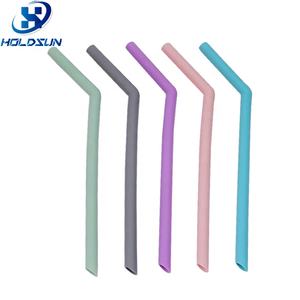 Custom Color Eco-Friendly Reusable Food Grade Juice Accessories Silicone Drinking <strong>Straws</strong> for Glasses - Product Image 1