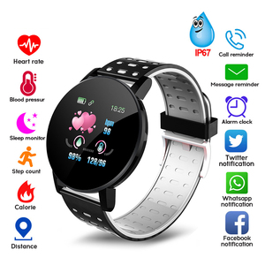 Amaz Ebay Bán hàng nóng 119 cộng với đồng hồ thông minh <span class=keywords><strong>Android</strong></span> hoạt động thể thao Tracker dây đeo cổ tay với huyết áp Smartband cho nam giới phụ nữ - Product Image 4