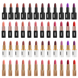 Tube rond doré <span class=keywords><strong>rouge</strong></span> à lèvres mat velours finition mate maquillage longue durée <span class=keywords><strong>rouge</strong></span> à lèvres mat imperméable - Product Image 6