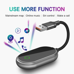 Adaptateur CarPlay sans fil pour <span class=keywords><strong>iPhone</strong></span> et Android Auto, mise à niveau 2025, WiFi 5,8 GHz, Bluetooth 5,4, Plug & Play, USB-C/USB-A/câble d'extension - Product Image 3