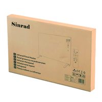 Thermostat électronique intelligent intégré 7 jours X 24 heures Programmation personnalisée Désembueur M35D 350W Panneau de chauffage infrarouge à miroir