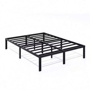 Warehohome Use Iron Durable Heavy-Duty King Size Metal Living Room Bedroom Furniture Platform Hotel Adjustable Framed <b>Bed</b> Frame - Product Image 1