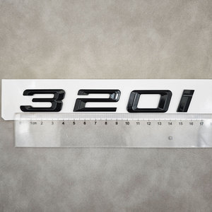 Emblema 3D ABS Cromado Negro <span class=keywords><strong>320d</strong></span> 320i 330i 330d para Maletero Trasero de Coche, Adhesivo con Número y Logotipo para <span class=keywords><strong>BMW</strong></span> E39 <span class=keywords><strong>E46</strong></span> E90 F30, <span class=keywords><strong>Accesorios</strong></span> - Product Image 6