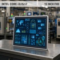 Ordinateur industriel YCT avec écran tactile HMI et affichage HUD pour système de surveillance d'alarme incendie