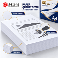 Papier Copie A4 70/75/80 g/m² 500 Feuilles/Rame 5 Rames/Boîte 100% Pâte de Bois Vierge Haute Luminosité Papier d'Impression de Bureau en Gros