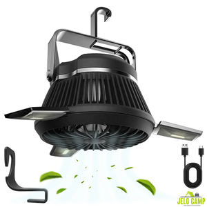 Ventilateur solaire rechargeable à vente chaude, <span class=keywords><strong>3</strong></span> LED, lampe de camping rotative à 180°, lanterne de camping, répulsif anti-moustiques, ventilateur de plafond, lampe de tente - Product Image 1