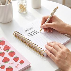 Cuaderno Espiral <span class=keywords><strong>A5</strong></span> al por Mayor, Diseño Personalizado, Agenda, <span class=keywords><strong>Libreta</strong></span> de Tapa Dura con Espiral para Bodas y Lectura - Product Image 6