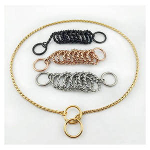 犬のための純粋な銅電気メッキ小さな薄いショースネークチェーン犬の首輪 - Product Image 3