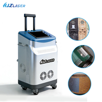 Machine de nettoyage laser à fibre pulsée 200W 300W 500W 1000W pour la réparation de voitures classiques, l'élimination de la rouille, le nettoyage du bois, pistolets de nettoyage portables