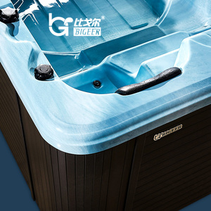 Offerta Speciale 2025: Lussuosa Minipiscina da Esterno in Acrilico Moderno, Lunga 4.2 Metri, con Nuoto Controcorrente, Modello BG-6601, Portatile, Autoportante, con Massaggio - Product Image 2