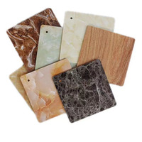 Panneau mural en PVC rayé marbré 3D moderne, design UV, écologique, ignifuge, imperméable pour la décoration intérieure de la salle de bain et du salon