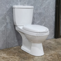 WC Twyford en céramique, deux pièces, à chasse directe, à poser au sol, avec siphon en P, de forme allongée, fabricant