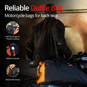 Muestra Gratuita, Bolsa Trasera para Motocicleta de Gran Capacidad, Impermeable, de PVC, para Viajes Deportivos, Bolsa para Asiento Trasero de Motocicleta - Product Image 3