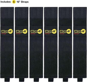 8パックヘビーデューティPVC大型13インチ延長コード収納延長可能ケーブルタイストラップループハンガーオーガナイザー - Product Image 5