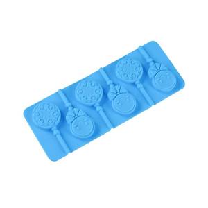 MUYULINS factory 6-cavity candy with different designs, LFGB platinum non-stick, BPA-free <b>silicone</b> lollipop mold - Product Image 2