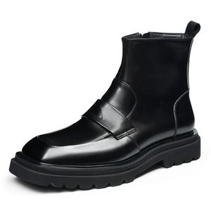 Zapatos de Cuero Genuino Personalizados para Hombre con Cordones, Diseño Otoñal de Última Moda, Adecuados para Vestimenta Formal de Negocios - Product Image 2