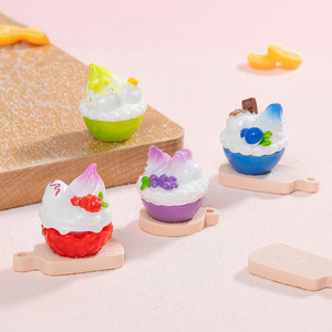 Miniatures colorées de glaces en résine, figurines artisanales pour maison de poupée, mini-cuisine, micro-paysagisme et décoration - Product Image 3