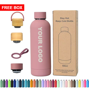 Bình giữ nhiệt thể thao cá nhân hóa logo, 500ml, hai lớp chân không, thép không gỉ - Product Image 1