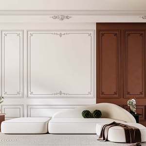Design moderne européen élégant polyuréthane placage décoratif accessoires <span class=keywords><strong>mur</strong></span> fleur ornements panneau pour trou Villa - Product Image 4