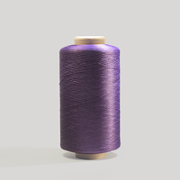 Fil monofilament 100% polyester, série violette, DTY ou ITY 150D-600D, pour le tricotage et le tissage