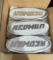 Badge de voiture OEM BBT en plastique chromé, étanche, auto-adhésif, à usage unique, couleur personnalisée, logo personnalisé, vente en gros, pour camion tout-terrain
