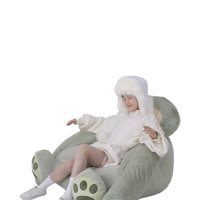 Sac de fèves en peluche longue super douce Type de paresseux et de panda lestés pour le soulagement du stress PP coton rempli pour les occasions d'anniversaire