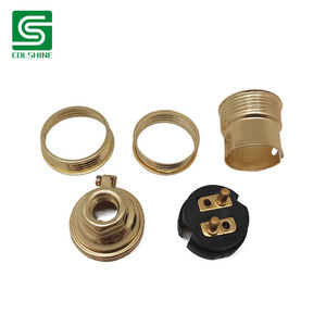 E14 cổ điển <span class=keywords><strong>Brass</strong></span> ổ cắm Edison Đèn chủ Ánh sáng tối giản vừa vàng cơ sở giữ đèn - Product Image 5
