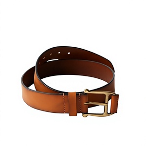 Ceinture formelle pour homme en cuir de vachette style vintage, avec boucle ardillon solide en acier, écologique, robuste, durable, résistante à l'eau, avec logo personnalisé imprimé - Product Image 4