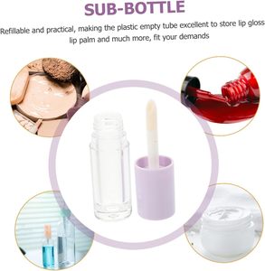 6ml Unique Cute Lip Gloss Tube Custom logo Big Wand Lip Gloss Tubes with Big <b>Brush</b> Lip Glaze <b>Bottle</b> - Product Image 4