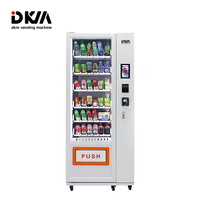 Distributeur Automatique DKM Personnalisé Combo Boissons Canettes Bouteilles et Snacks Machine Distributrice 2024