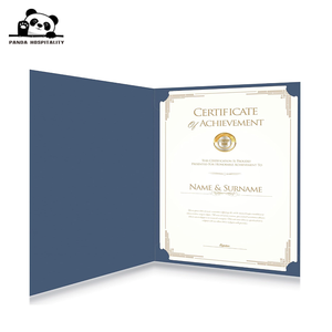 Custom Logo Debossing Gold Foiling Letter Size 8.5x11inches Title Award Folder <strong>Certificate</strong> Holder - Product Image 4