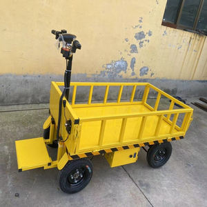 फ्लैट ट्रक उपकरण लॉजिस्टिक्स इलेक्ट्रिक गोदाम चार पहिया पैलेट कार्गो गोदाम मंच ट्रॉली - Product Image 6