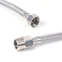 Tuyau tressé en acier inoxydable 304 haute pression anti-explosion pour chauffe-eau, flexible, pour eau froide et chaude