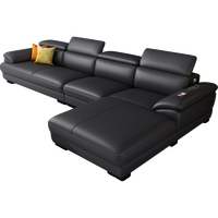 Multifunktions Leder Kunst Sofa moderne minimalist ische Sofa Größe Wohnung Wohnzimmer Möbel Leders ofa Möbel Fabrik