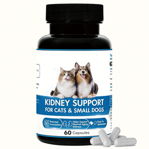 Formule rénale brevetée avancée pour chats et petits chiens – 60 capsules pour soutenir la fonction rénale normale à l'âge avancé - Product Image 1