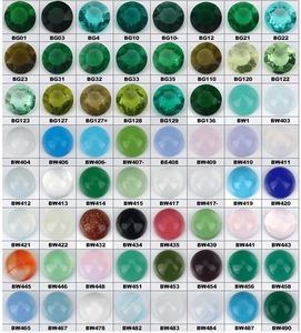 Redleaf taşlar sentetik taş 2mm-8mm renk taklidi yuvarlak şekil kristal taş cam taşlar - Product Image 2