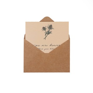 Sobres de Papel con Diseño Retro de Plantas, Sencillos y Florales, Ecológicos, Reciclables, de Alta Gama, para el Día de San Valentín, Juego de Cartas de Amor Personalizadas - Product Image 2